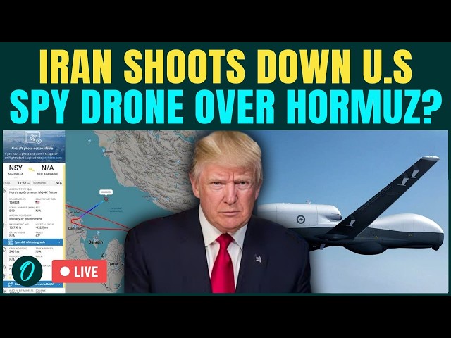 U.S Naval Spy Drone SHOT DOWN By Iran LIVE: U.S MQ-4C Triton Squawks 7700, FALLS DOWN Rapidly