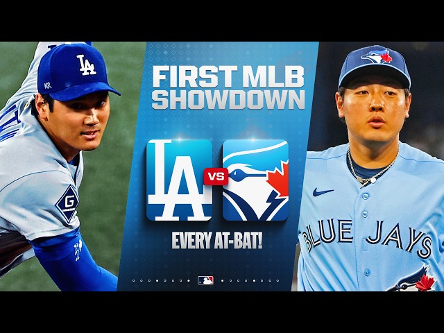 Every at-bat between Shohei Ohtani 大谷翔平 and Kazuma Okamoto 岡本和真! | MLB Highlights