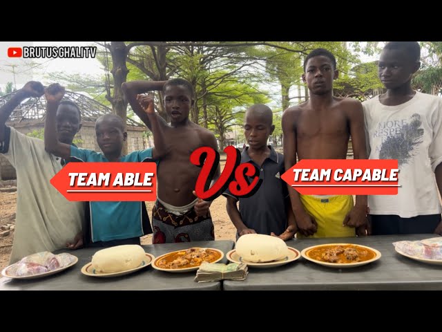 EATING COMPETITION FIRST TEAM TO FINISH FUFU AND DRAW SOUP WIN 100,000