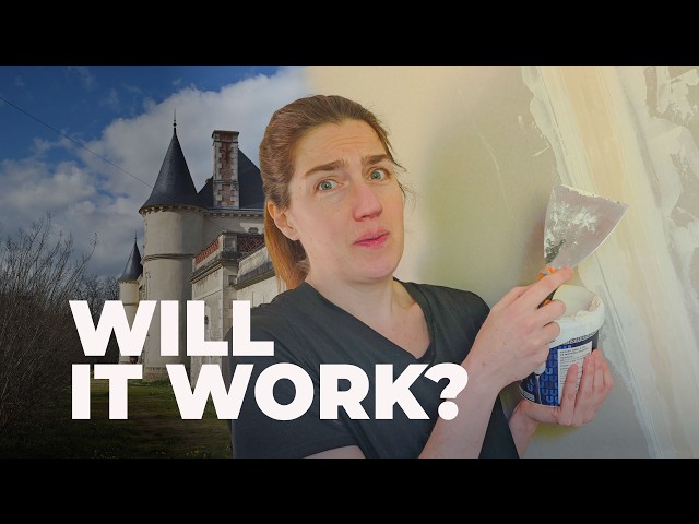 Nervous DIY Day at our château: My First Attempt at Plasterboard Taping