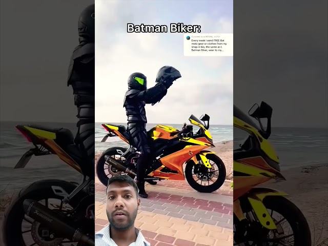 Comment from @EXIAN MOTOEvery week I send FREE Bat moto gear or clothes #batmaninc #batmanfamily #te