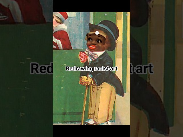 #Redrawing racist caricature which are still considered acceptable #art #portrait #illustration