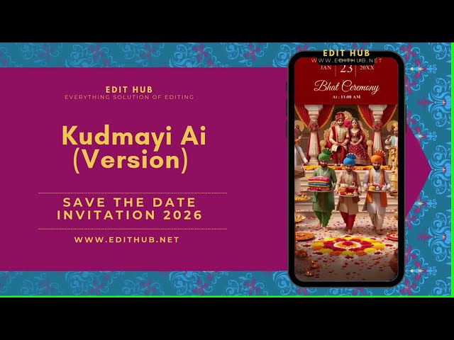 Edius Free Download Save The Date Invitation Kudmayi Ai (Version) EDIT HUB 2026
