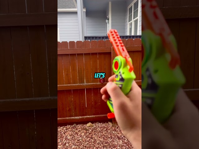 120fps adventure force cricket! shooting at cans #nerf #worker #viralshorts