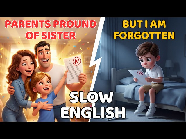 Parents Are Proud of My Sister, But I Am Forgotten | Easy English Listening Practice ( A1 Level )