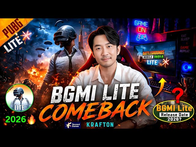 🥶PUBG/BGMI Lite Krafton Comeback!🤯 Update 2026 | Pubg/Bgmi Lite Release Date!😍 2026 🔥