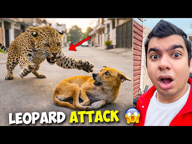 Leopard Attack on Dog 😱 | तेंदुए ने कुत्ते पर किया हमला | Dog Safe!