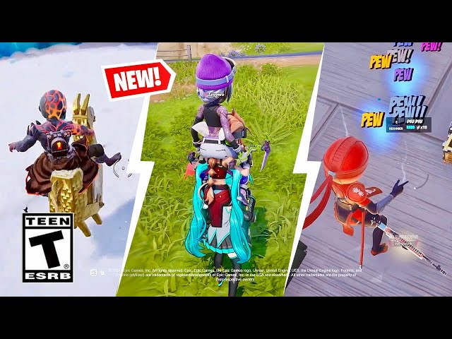 FORTNITE APRIL FOOLS UPDATE | Big Heads, Lama Riding, Player Stacking, Pew Pew & More