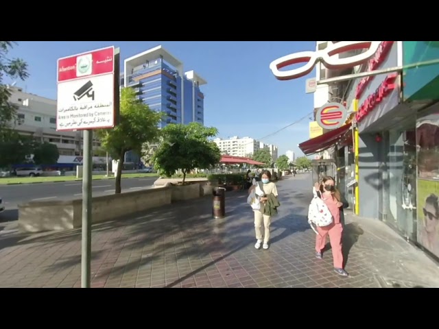 [VR180] UAE, Dubai, Deira,  Deira, Al Rigga, walking, old city, December, Insta360 Evo