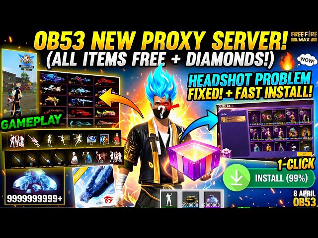 HOW TO DOWNLOAD PROXY SERVER IN FREE FIRE, HOW TO USE PROXY SERVER IN FREE FIRE, VIP PROXY SERVER