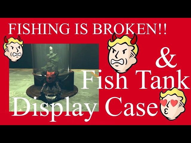Fish Tank Display Case Tour & Review Fallout 76 Guide & FISHING IS BROKEN!! Atomic Shop 04/07/26