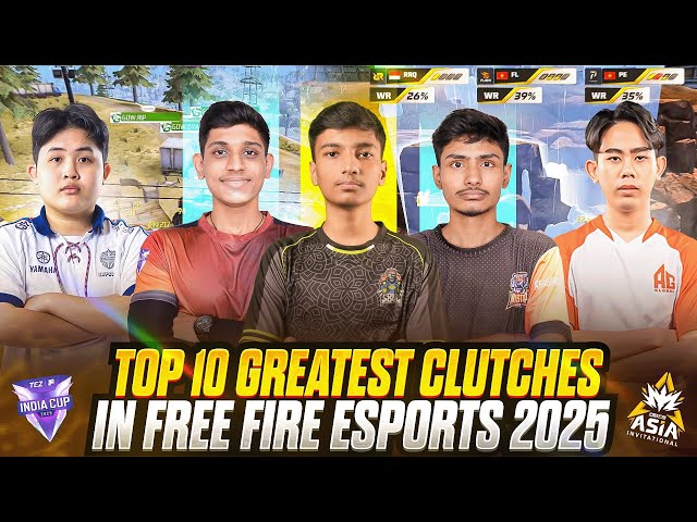 Top 10 GREATEST Clutches In FREE FIRE Esports 2025 | Best CLUTCH In Free Fire ESPORTS