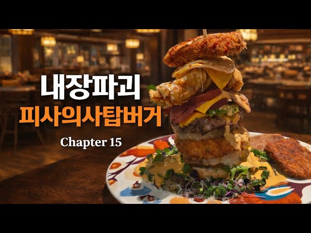   [스탭밀]내장파괴 피사의사탑 버거 🍔 