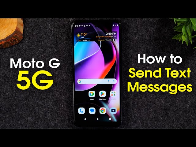 Moto G 5G How to Send Text Messages