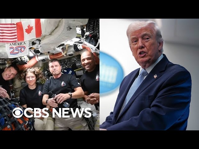 Trump speaks with Artemis II crew | full video