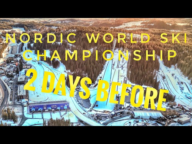 FIS Nordic World Ski Championship 2025 in Trondheim-2 days before by drone