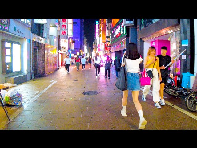 Osaka Namba 🐶🍻Midnight Ura-Namba♪💖4K ASMR non-stop 1 hour 05 minutes