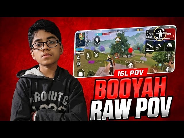 Best booyha raw 😯 pov Free FIRE ESPORTS HIGHLIGHTS IGL POV PLAYING WITHOUT SNIPER ☠️💥💥👀
