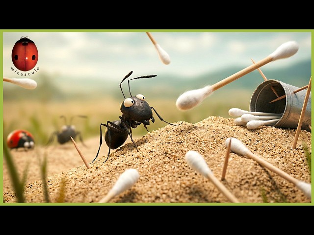 The Great Cotton Swab Battle 🐜 Minuscule Movie Clip 🎬🍿