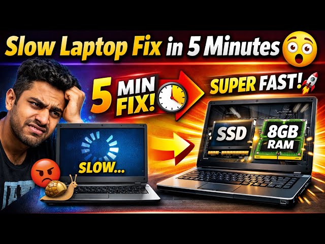 Slow Laptop Fix in 5 Minutes 😱 SSD + RAM Upgrade Full Guide 2026 