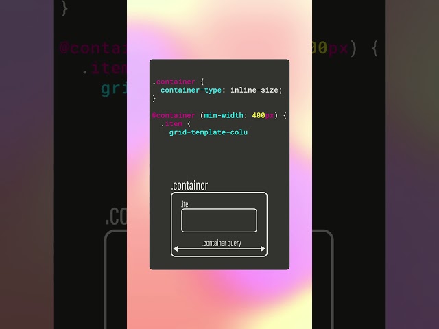 Dynamic and adaptable designs with CSS Container Queries