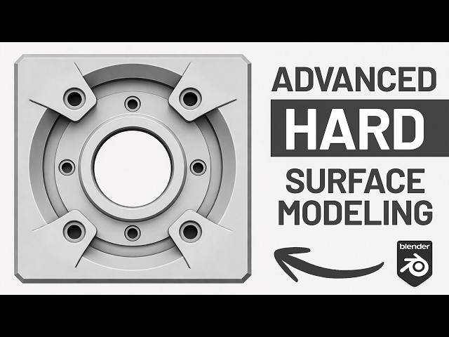 Blender Hard Surface MODELING Tutorial With Arrays & Booleans