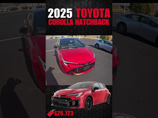 2025 Toyota Corolla Hatchback $26,723
