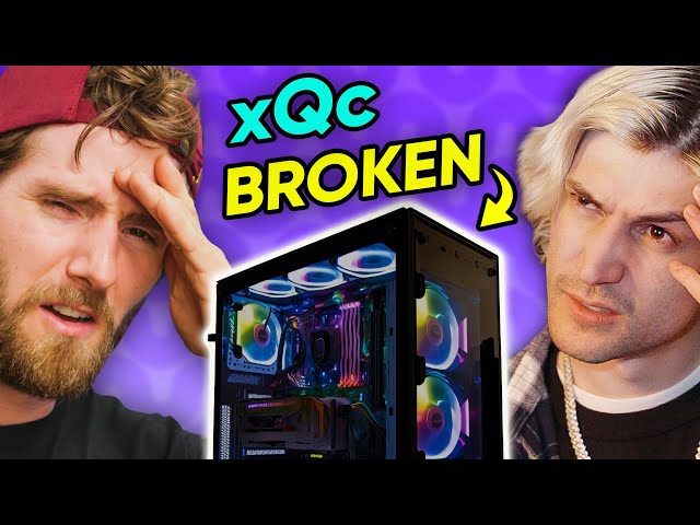 xQc Broke his Computer AGAIN... so I Got on a Plane