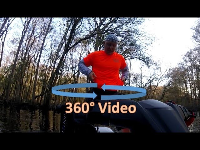 360 degree video - Jetski ride on Withlacoochee River, Florida, New Years Day