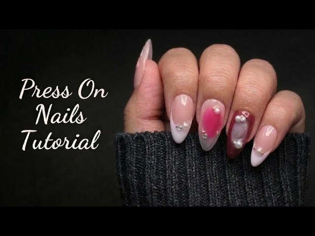 Press on nails tutorial | step by step | beginner friendly 