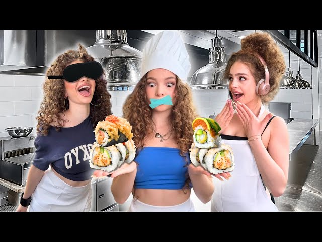 Kalogeras Sisters BLIND, DEAF, MUTE Make Sushi!
