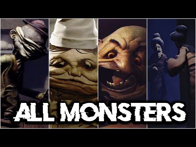 Little Nightmares 1 - All Monsters/Bosses/Villains ft Gameplay
