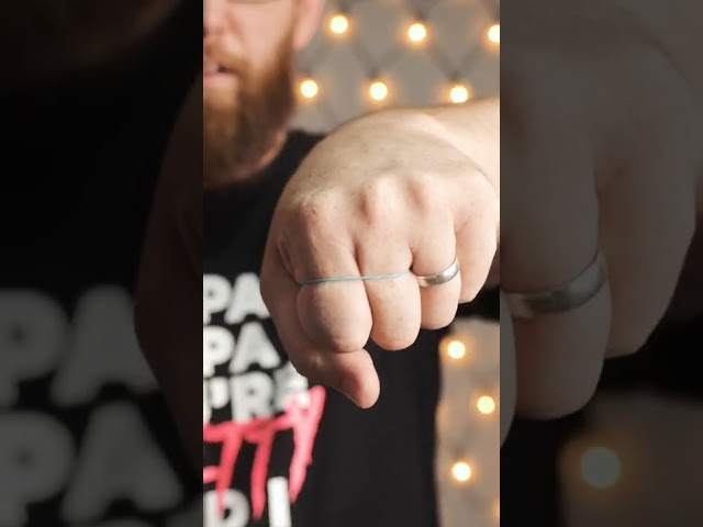 rubber band melts through fingers 🖖