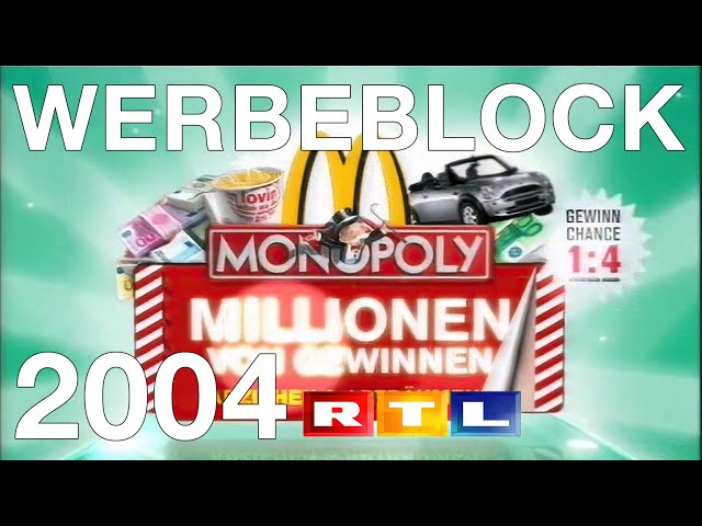 RTL Werbeblock von Oktober 2004 | Montagsfilm 1/3