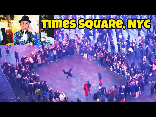 Busker Reacts to NYC Breakdancers… This Got Wild