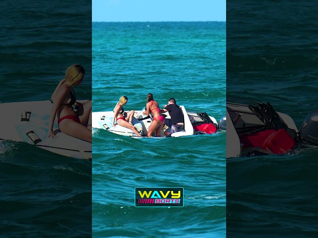 Small boat takes on too much water at Haulover! | Wavy Boats