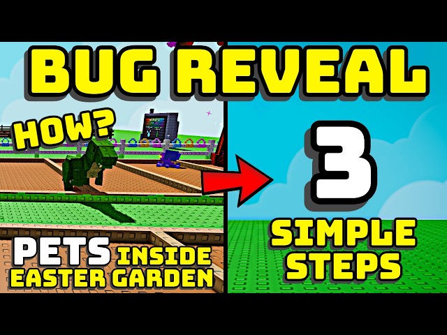 😍 HOW TO PLACE PETS INSIDE THE EASTER GARDEN BUG (3 EASY STEPS!)