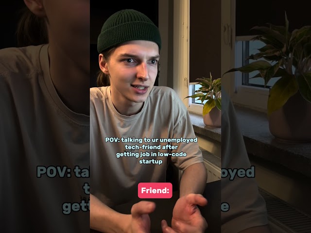 jobless TECH VS ME in  a LOW-CODE start-up #shorts #automation #latenode #lowcode #nocode #humor