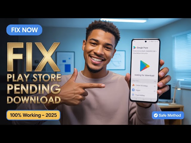 How to Fix Play Store Pending Download (Waiting for Download) Problem on Android Phone – 2025