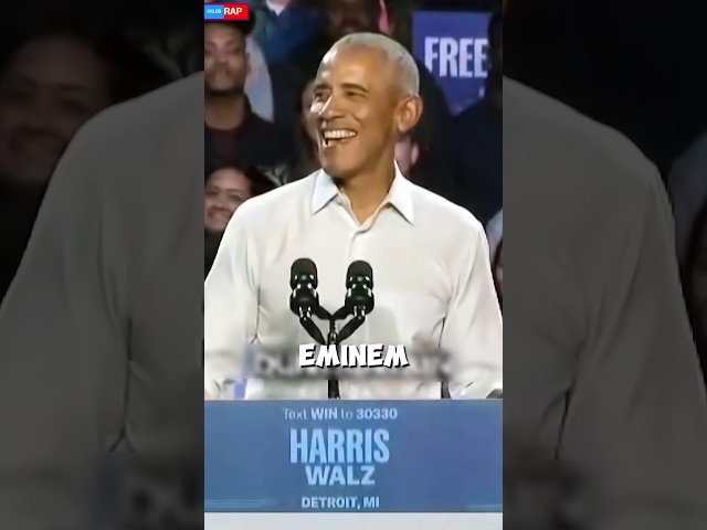 When Barack Obama introduced Eminem by singing ‘Lose Yourself’… even Eminem was shocked 😳🔥#shorts