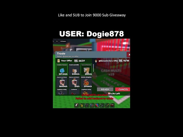 Steal A Brainrot Trading - DOING GIVEAWAYS