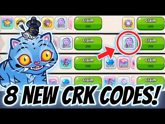 8 NEW UPDATE CRK CODES 😱