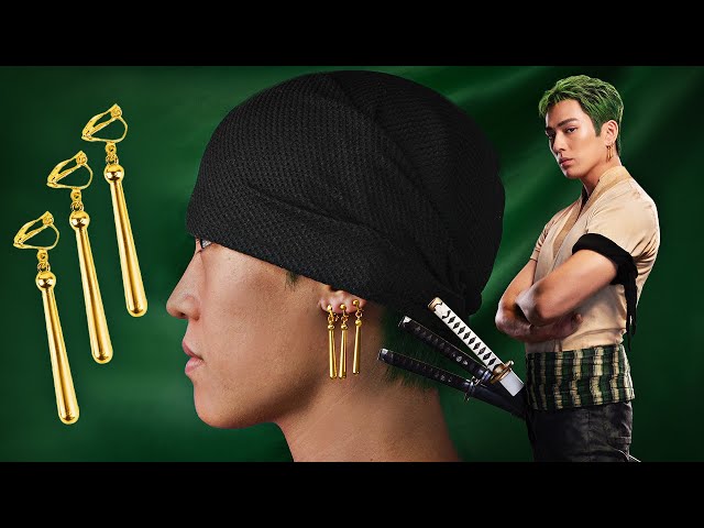 Zoro Bandana and Earrings Set | One Piece | Cinereplicas
