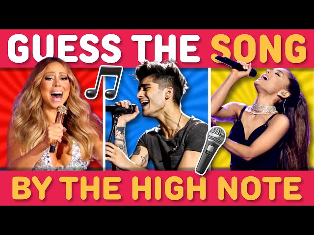 GUESS THE SONG BY THE HIGH NOTE 🎤 🎶 | Music Quiz