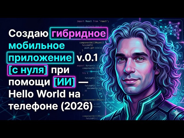 Создаю [гибридное мобильное приложение] v.0.1 с нуля при помощи ИИ — Hello World на телефоне (2026)