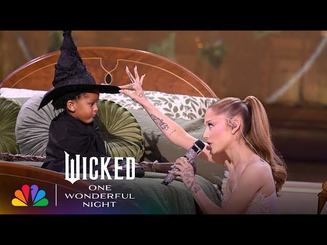 Ariana Grande Performs "Popular" with a Young Wicked Fan | Wicked: One Wonderful Night | NBC
