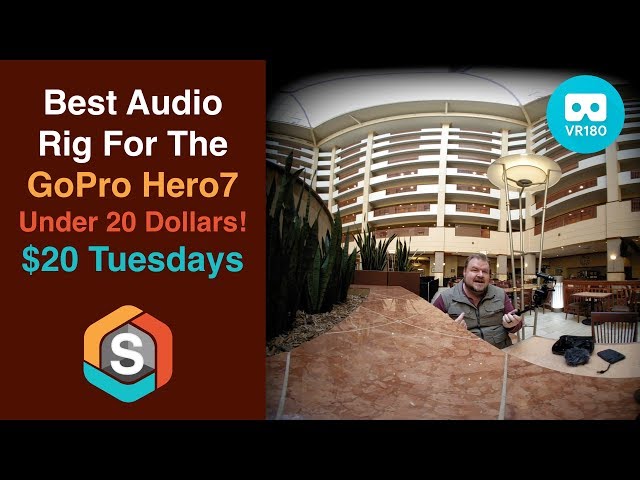 Best Audio Rig for the GoPro Hero7 under 20 Dollars! - $20 Tuesdays in VR180