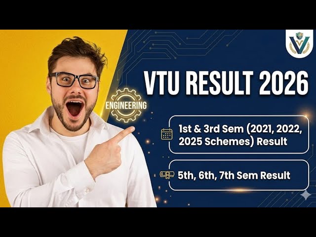 VTU result|1st and 3rd sem result date|5th and 7th sem revaluation update|when is result?|edu yodha