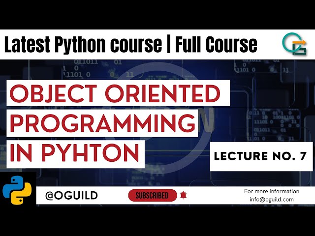 Object Oriented Programming in Python | Final Lecture | iSoftra