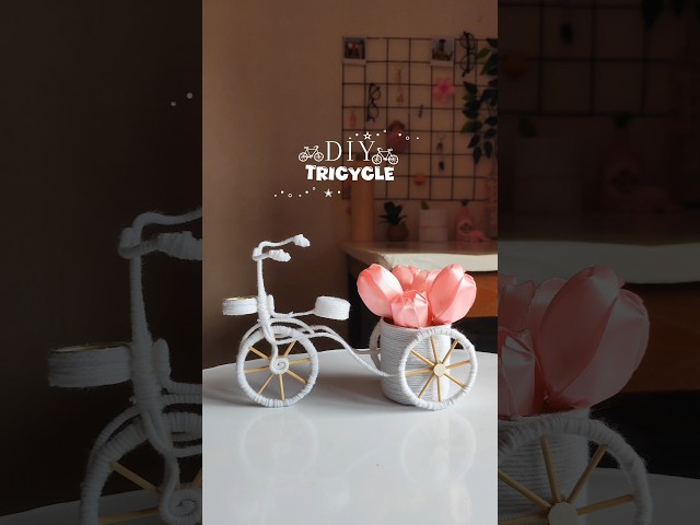 Diy Cycle Planter || aesthetic room decor #shorts #diy #viral #trending #craft #art #aesthetic